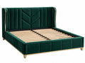 Letto Matrimoniale Velluto Verde - Design Moderno