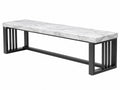 Panca rettangolare marmo 120cm - Moderno