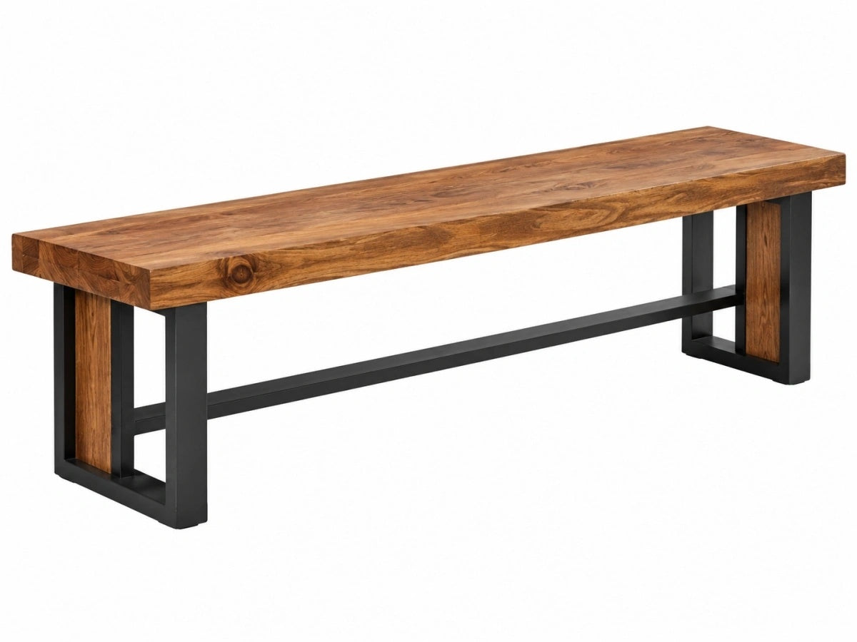 Panca - Legno e Metallo - Design Moderno