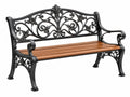 Panca da Giardino in Metallo e Legno - Design Decorativo