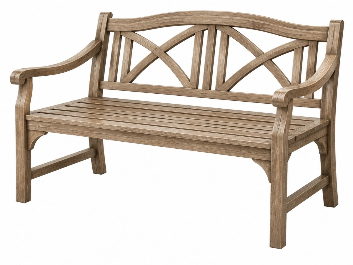 Panca in legno - 120x53x90cm - Design classico per esterni