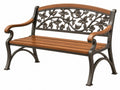 Panca da Giardino - Metallo e Legno - Stile Decorativo