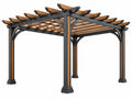 Pergola da Giardino Acciaio/Legno - Struttura Robusta Esterno