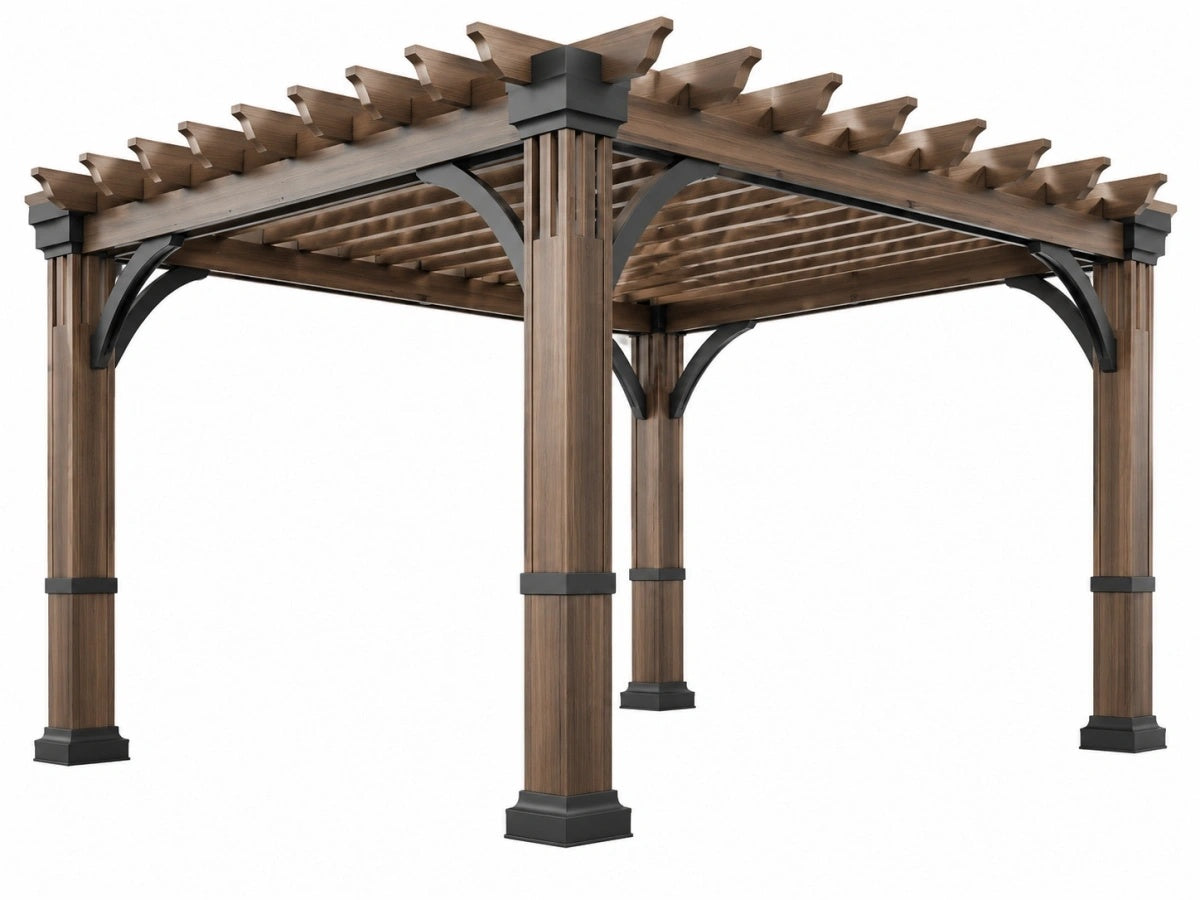 Pergola in Legno 300cm per Esterno - Stile Classico