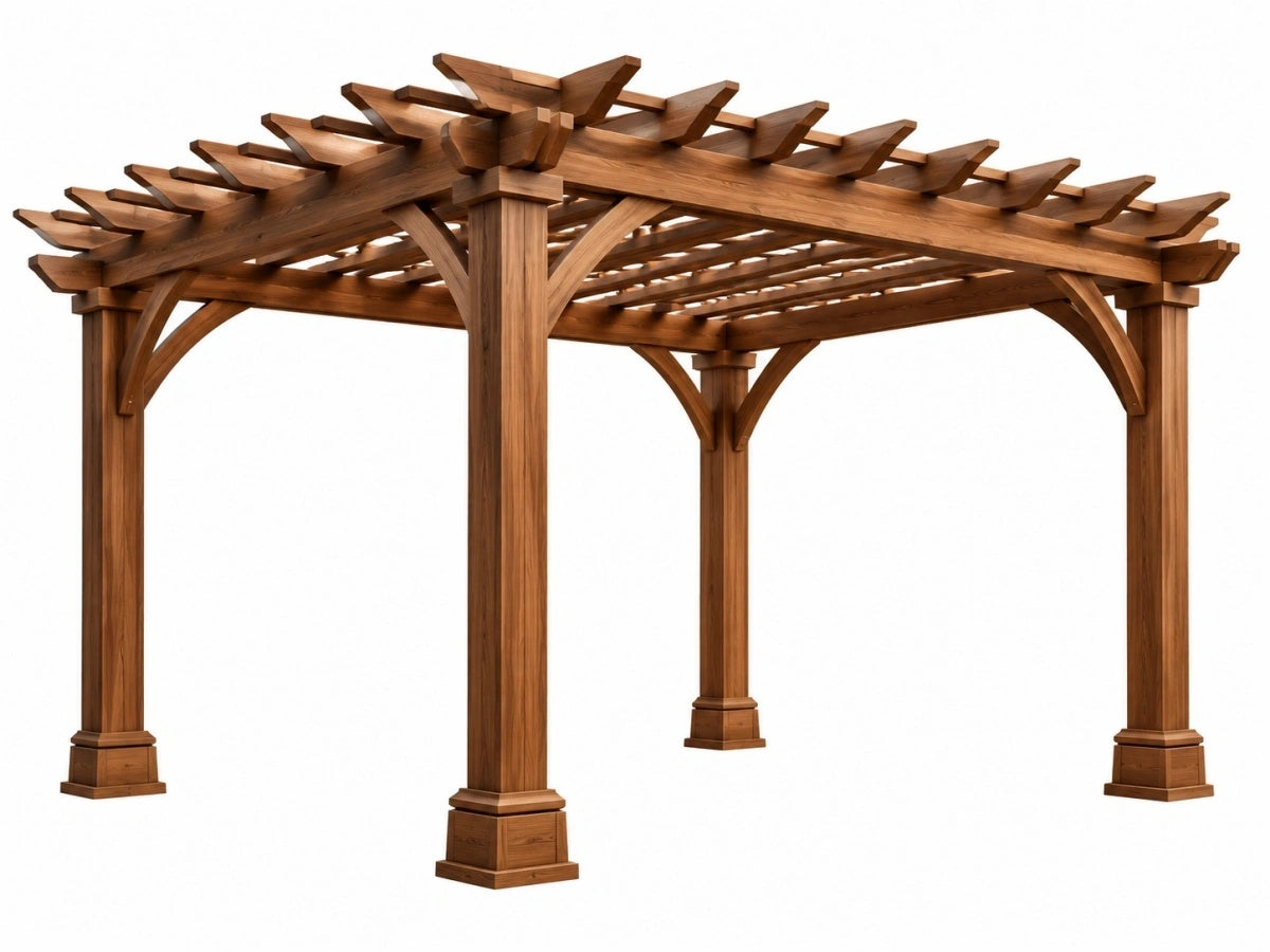 Pergolato in Legno da Giardino 300x300x240cm - Classico